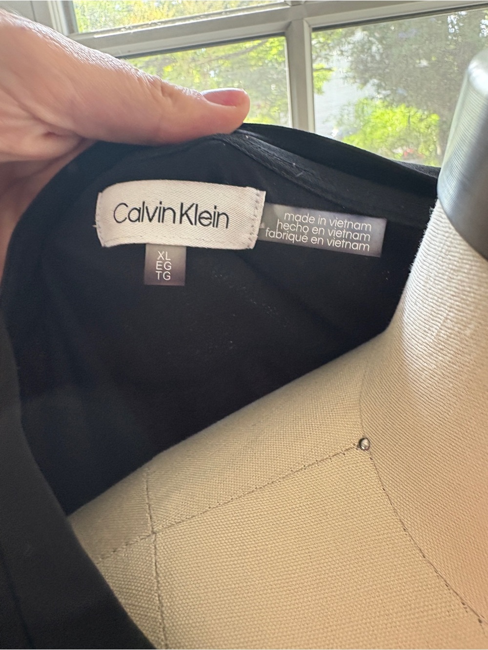 Calvin Klein XL Black Blouse - Picture 5 of 5